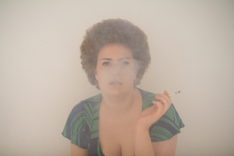 Ambivalence smoky portrait.
